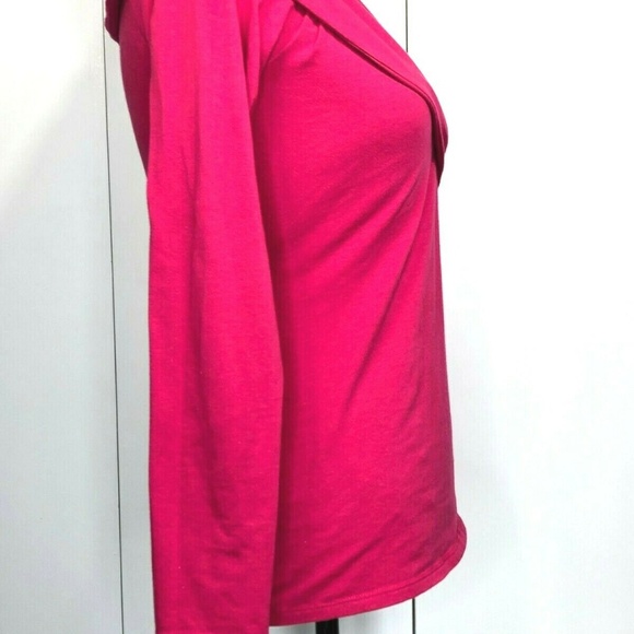 Athleta Pink Wrap Fitted Top Small/Medium - Picture 5 of 8